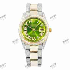 นาฬิกาเพชรมอยส์ซาไนต์น้ำแข็งดีไซน์หรูหราเปล่งประกายตัวเรือนสแตนเลสของขวัญสุดเพอร์เฟกต์สำหรับผู้ชายและผู้ชื่นชอบแฟชั่น - Product Image 2