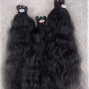Extensions de cheveux bruts indiens sans couture de luxe Longueur instantanée Bande Style pré-collé Trame pure et non traitée - Product Image 1