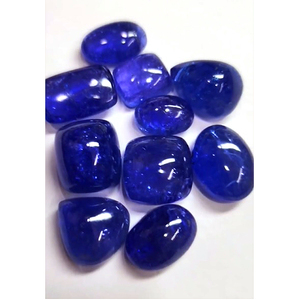 10ชิ้นของ tanzanite ธรรมชาติ13มม. ถึง18มม. รูปไข่ลูกแพร์สี่เหลี่ยม Cabochon 163 CTS ล็อต iroc ขายหลวมพลอย CAB เรา $448สำหรับทุกคน - Product Image 2