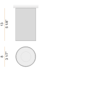 Lámpara de Techo Cilíndrica Arquitectónica |   Foco LED de Aluminio Extruido de 11W y 3000K con CRI 90 y 50000 Horas de Vida Útil - Product Image 6