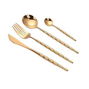 <b>Black</b> Handle <b>Cutlery</b> <b>Set</b> for Weddings Restaurants and Hotels-Wholesale Export from Indian Manufacturer - Product Image 6