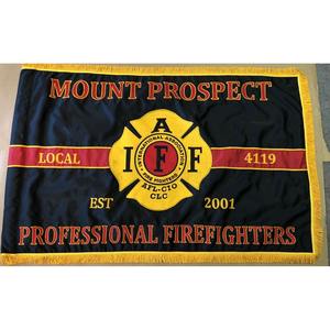 Banderas y Pancartas Tácticas Personalizadas de Lujo Bordadas con Alambre Dorado y Accesorio Magnético, Servicio de Tejido OEM - Product Image 4