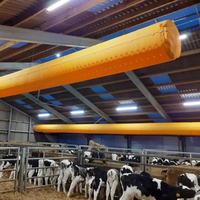 Conduit d'air textile antibactérien sur mesure en tissu pour ferme laitière