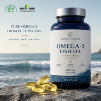 Cápsulas de Aceite de Pescado Omega 3 con Alto Contenido de EPA y DHA, Suministro al por Mayor, Fabricante de Suplementos de Marca Privada OEM ODM