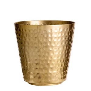 Florero de Metal dorado antiguo, Decoración de mesa para el hogar de estilo americano único, elegante Floral para macetas decorativas para interiores, jarrones - Product Image 6