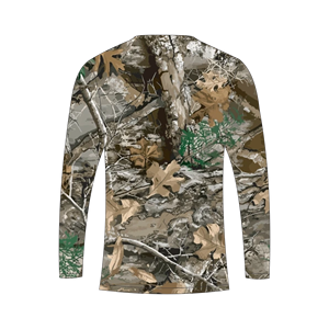 Men's custom sublimation tree camo long sleeve <b>T</b> <b>Shirt</b> hunting <b>fishing</b> athletic sports Trackstar OEM Private Label TSI-G05-P0786 - Product Image 3