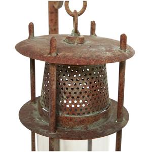 Lanterne suspendue élégante à poser au sol, décoration d'accent pour la maison, le jardin, la terrasse et les réceptions, fabriquée à la main en Inde - Product Image 2