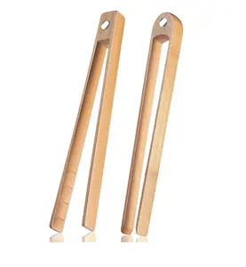 Super Quality Fine Cooking Food Tong made with wood Kitchen meat pasta serving Tongs by India Manufacture