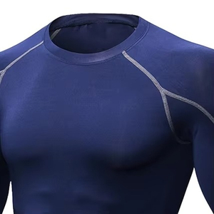 Custom Print Compression Shirt for <b>Men</b> Workout Long Sleeve T Shirts Athletic Dry Quickly Muscle Tops <b>Base</b> <b>Layer</b> - Product Image 2