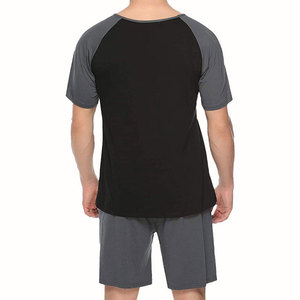 Producto en Oferta, Nuevo Conjunto de Verano para Hombre, Camiseta de Manga Corta y Pantalones Cortos, Conjunto de Dos Piezas en Color de Contraste para Adultos - Product Image 6