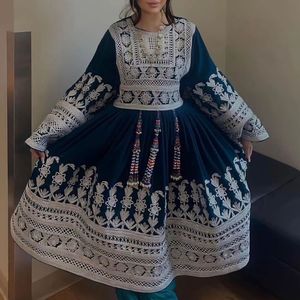 Ropa tradicional hecha a mano vestido afgano de alta calidad mejor Material afgano Vintage vestidos de mujer 0730 - Product Image 6