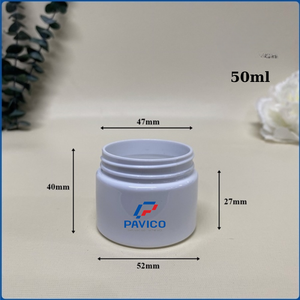 Wholesale PET <b>Plastic</b> Cream <b>Jars</b> Custom Logo Cylinder Shape 50ml 200ml Cosmetics Packaging Free Sample From Vietnam Manufactory - Product Image 6
