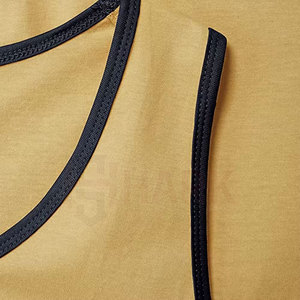 เสื้อกล้ามสำหรับยิมของผู้ชายชุดออกกำลังกายถักแบบลำลองระบายอากาศ - Product Image 4