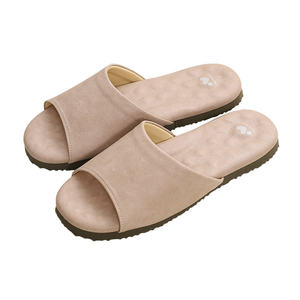 Zapatillas de interior Vero & nique Beige, cómodas zapatillas antideslizantes de látex para el hogar, zapatillas de arco silenciosas de goma impermeables antideslizantes para todas las estaciones - Product Image 1