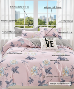 Comfortable Plain Solid Woven 400TC Non-Toxic Polyester SMH Customizable <b>Comforter</b> <b>Set</b> Machine Wash Breathable Super Soft - Product Image 5
