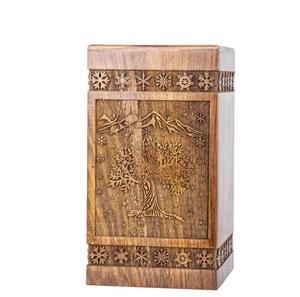 Urna de Palisandro Hecha a Mano para Cenizas Humanas Árbol DE LA Vida Caja de Madera Urna Cremación Personalizada para Cenizas Hecha a Mano Grande - Product Image 1