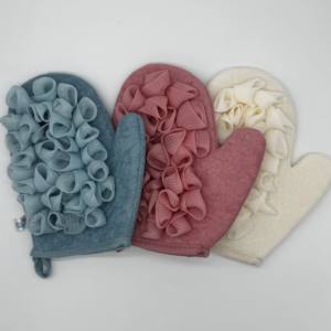 MIA MED, almohadilla de nailon grande y duradera, guante de toalla de malla, estilo Simple, exfoliante, limpieza corporal, baño, lufa, guante de Ducha - Product Image 2