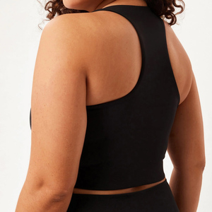 Soutien-gorge de sport sans couture de haute qualité pour femmes coussinets amovibles à soutien élevé avant Spandex/Nylon grande taille fabriqué au Pakistan - Product Image 6