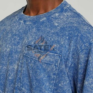 Wholesale New Custom Unisex <b>Organic</b> Cotton Ringers T-Shirt Plus Sizes High Quality <b>Acid</b> Wash Blank Men's Clothing 100% - Product Image 3