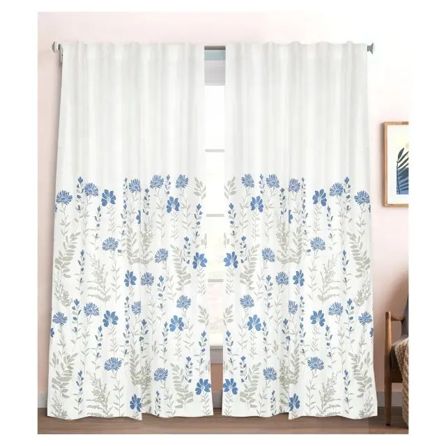 lila florales tüll-schleife Vorhänge für wohnzimmer schlafzimmer Küche Schattenfenster Vorhang elegantes Pionage-Vollhang Vorhang Jalousien-Bildschirm