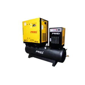 Novo Design Moderno 15KW-20HP Velocidade Fixa 4 EM 1 Compressor De Ar Parafuso De Corte A Laser Para Uso De Fábrica A Preço De Exportação