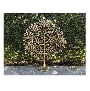 งานฝีมือโลหะสไตล์อาร์ตเดโค ต้นอินทผลัมโบราณ ตกแต่งโต๊ะ ห้องนั่งเล่น ของตกแต่งโลหะวินเทจสุดสร้างสรรค์ ต้นไม้โลหะ - Product Image 1