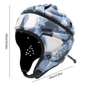 Casco de Fútbol Americano Ligero de Talla Grande, Doble Uso 7v7, Alta Resistencia a Impactos, Carcasa de Algodón y Poliéster, Ajustable y Suave - Product Image 3