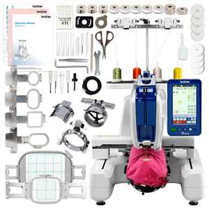 Factory Limited Discount PRS100 Embroidery Machine with <b>Stand</b> <b>Hat</b> Hoop Set Accessory Kit Including Hooks - Product Image 3