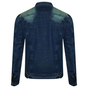 Veste en jean délavée pour homme, style streetwear, col, manteau d'hiver, jean de haute qualité, livraison rapide - Product Image 3