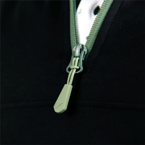 2024 hommes solide conception demi-fermeture éclair sweat humidité sport col cou Golf à capuche 1/4 quart Zip pull Jersey pour l'hiver - Product Image 4