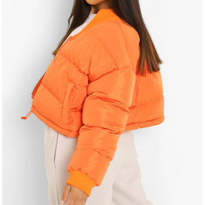 Wholesale <b>Cropped</b> <b>Puffer</b> Coats for <b>Women</b> Best Quality 100% Cotton Customizable Bubble <b>Jacket</b> OEM Service Waterproof Eco-Friendly - Product Image 6