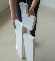 Support d'affichage pliable en papier kraft écologique pour la décoration artistique