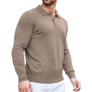 Camiseta Polo de Manga Larga para Hombre, 100% Algodón, Personalizada al por Mayor, Fabricantes de Prendas, Secado Rápido, Logotipo Personalizado, Camiseta Polo Informal 2026 - Product Image 1