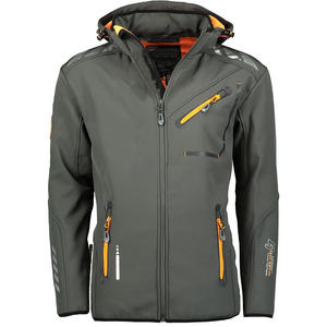 Indemand แจ็กเก็ตซิปโพลีเอสเตอร์สำหรับผู้ชายปรับแต่งกลางแจ้งแจ็คเก็ตซิปนุ่มพร้อมโลโก้และเย็บปักถักร้อย - Product Image 2