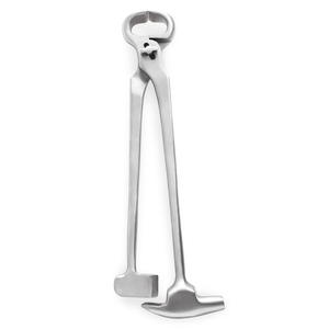 Pince à sabot avec marteau pour le toilettage et la coupe des chevaux Pince à sabot durable et outil de maréchal-ferrant forgé - Product Image 1