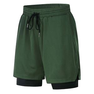 Short de course élégant Boxy Performance pour homme Support de compression évacuant l'humidité avec poche zippée pour l'été Gym et entraînement - Product Image 3