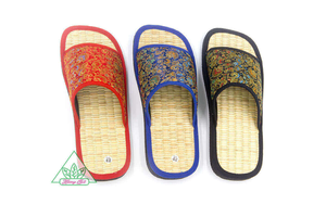 Pantuflas de Hotel EDCQ-50 Color Azul HUONG QUE 100% Ecológicas Hechas a Mano con Fibra de MAT/Polvo de Canela EDCQ-50 - Product Image 4