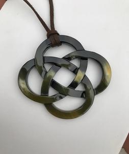 Colección de joyas de hueso de cuerno de búfalo de lujo, collar de estilo Animal hecho a mano, puntas de cuerno de origen ético, regalo perfecto, artesanías de ágata - Product Image 1
