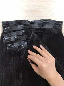 Clip dans les cheveux humains Extension de faisceau de cheveux 100% brut vietnamien Remy naturel vendeur prix de gros - Product Image 4