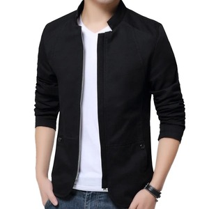 Bomber <b>Jacket</b> <b>Men</b> Stand Collar <b>Mens</b> <b>Jacket</b> Slim Fit <b>Mens</b> Blazer Casual <b>Jackets</b> Male Spring Autumn <b>Thin</b> Windbreaker - Product Image 3