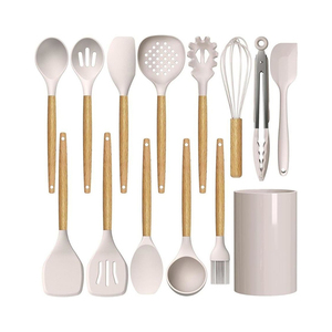Juegos de utensilios de cocina de silicona de entrega rápida, suministrados directamente de fábrica - Product Image 3