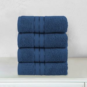 100% Turkish Cotton Premium Hotel Quality Soft Durable Popcorn <b>Towel</b> <b>Set</b> Quick Dry Highly Absorbent 4-Pack Hand <b>Towels</b> - Product Image 1