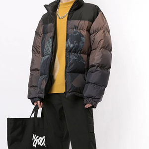 2025 Wholesale Spring Formal Fashion Cotton Filled Shiny <b>Bubble</b> <b>Coat</b> Unisex Puffer Custom Front <b>Bubble</b> Jacket Windproof - Product Image 6