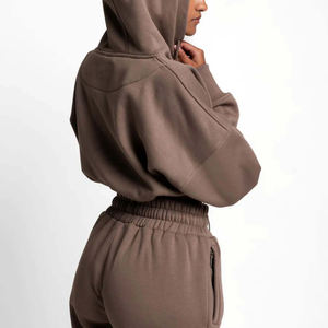 Sudadera con Capucha y Pantalones Deportivos para Mujer, Talla Grande XXL, con Logotipo Personalizado, Ropa Deportiva Informal, Trajes Deportivos de Alta Visibilidad, Felpa Unisex - Product Image 3