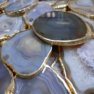 Подставки из коричневого агата, полудрагоценного кварцевого камня - Product Image 2