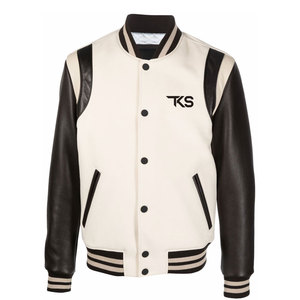 Design personnalisé de haute qualité Letterman Jacket Vêtements décontractés personnalisés Veste universitaire à manches longues en cuir pour hommes - Product Image 1