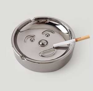 Cenicero de mármol redondo de lujo personalizado con diseño cuadrado, bolsillo para cigarros con forma de cara y logotipo personalizado, Cenicero personalizado para uso doméstico - Product Image 2