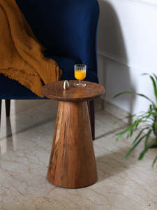 Mesa de Centro de Madera de Acacia Única y Popular a Bajo Precio con Base Cónica, el Mejor Mueble para el Hogar, Ideal para los Mejores Vendedores de Comercio Electrónico - Product Image 4