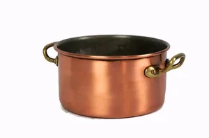 Cuivre Métal Haute Qualité Vintage Look Durable Marmite En Acier Inoxydable Couverture Induction De Gaz Compatible Conception Martelée - Product Image 5