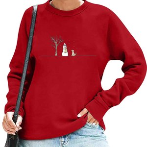 Streetwear décontracté écologique Chiffres à épaules tombantes respirant Sweats à capuche écologiques Sweat-shirt tricoté pour femmes - Product Image 1